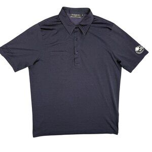 Glenmuir 1891 Short Sleeve Polo Shirt The National Golf Blue Medium